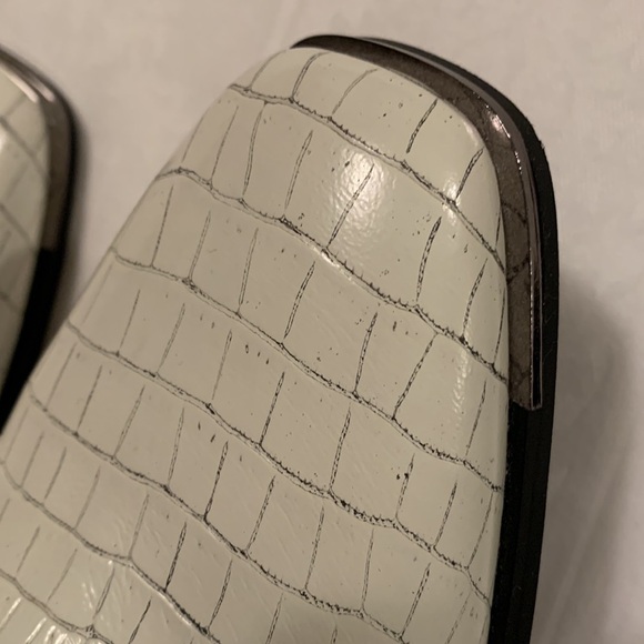 NEW Mark Fisher LTD Taline Croc-Embossed Leather Booties - Picture 7 of 14